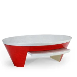 Sergio Villa Coffee Tables<Opus Red Coffee Table with Swivel Top by Carlo Rampazzi