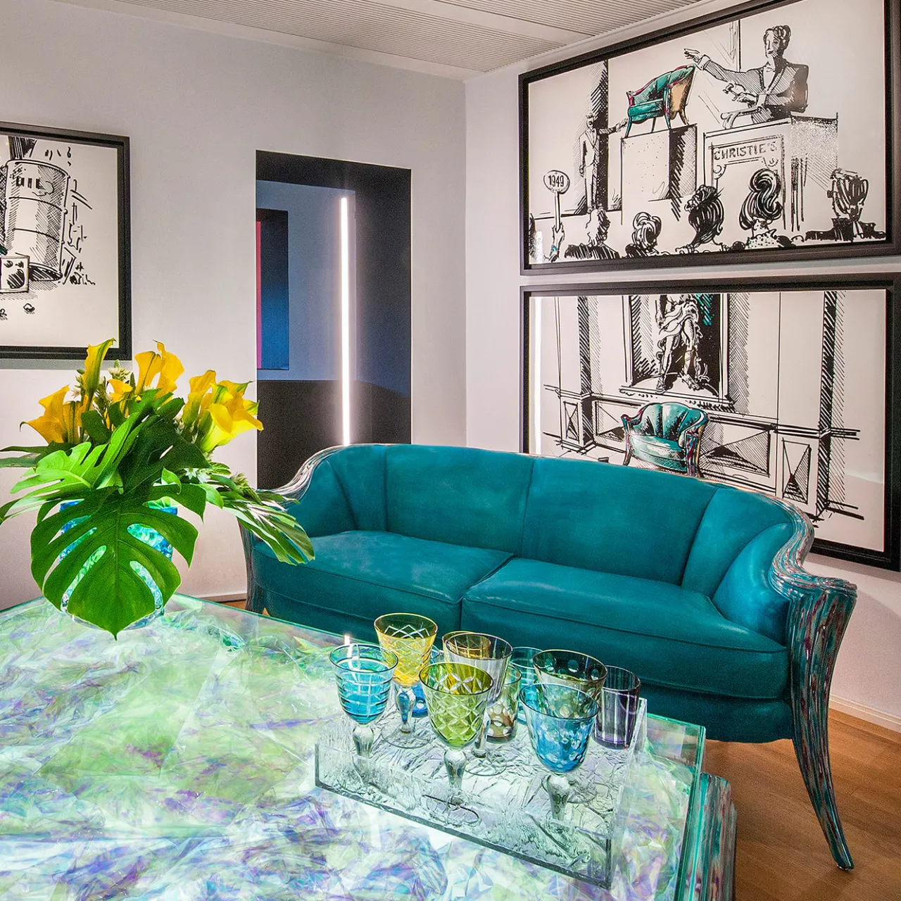 Sergio Villa Sofas<Opus Sirena Sofa by Carlo Rampazzi