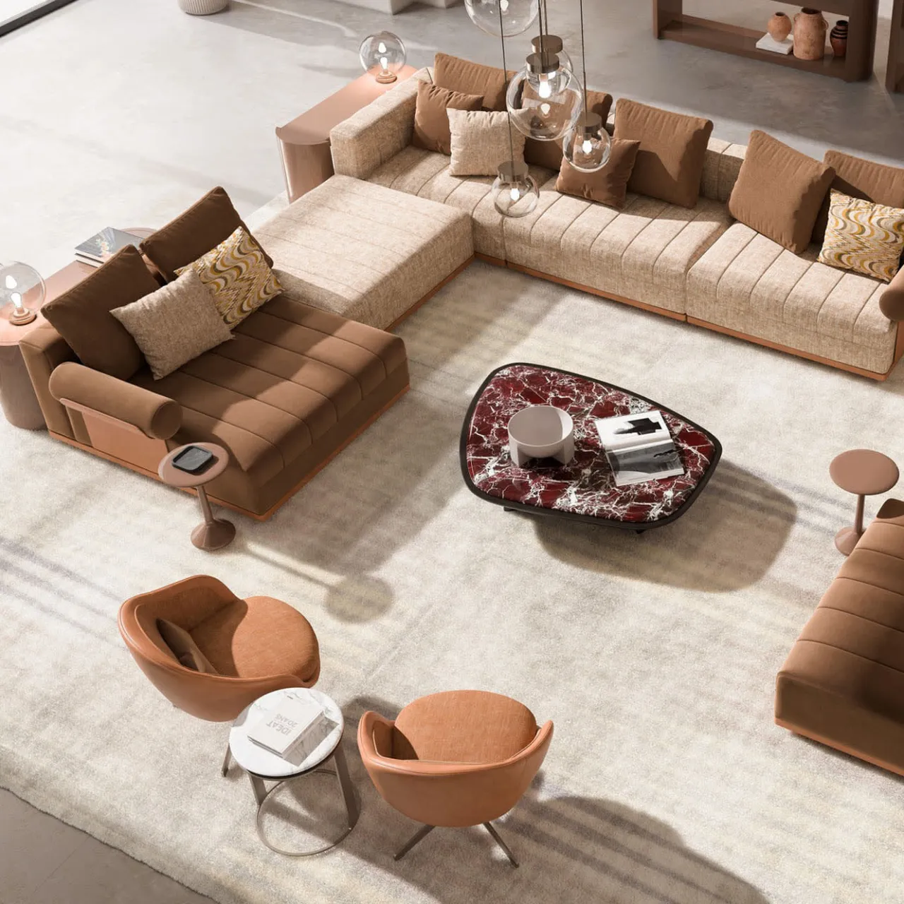CPRN Homood Lounge Chairs<Orange Swivel Chair