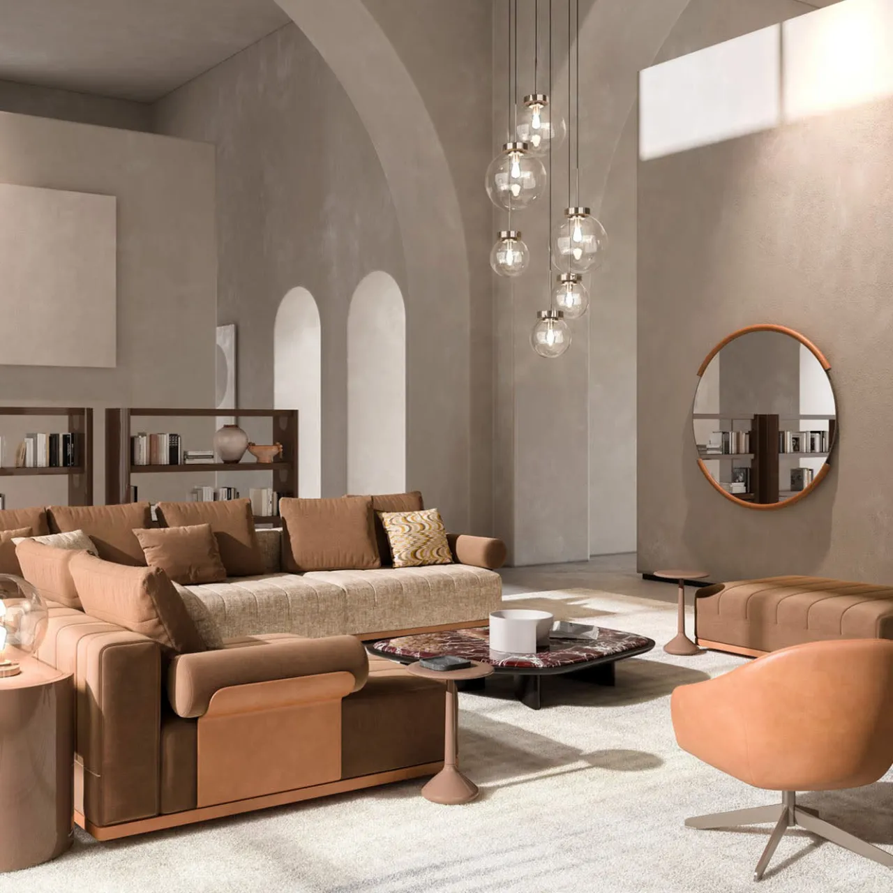 CPRN Homood Lounge Chairs<Orange Swivel Chair