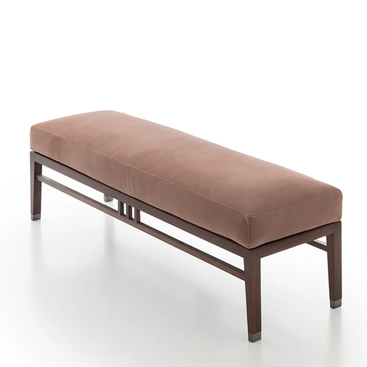 Alivar Ottomans & Poufs<Oriental Antiqued-Pink Bench by Giuseppe Bavuso