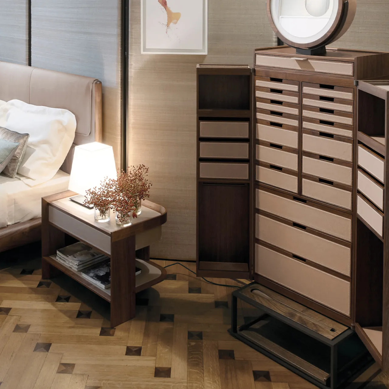 Giorgetti Cabinets<Oro Cabinet With Mirror