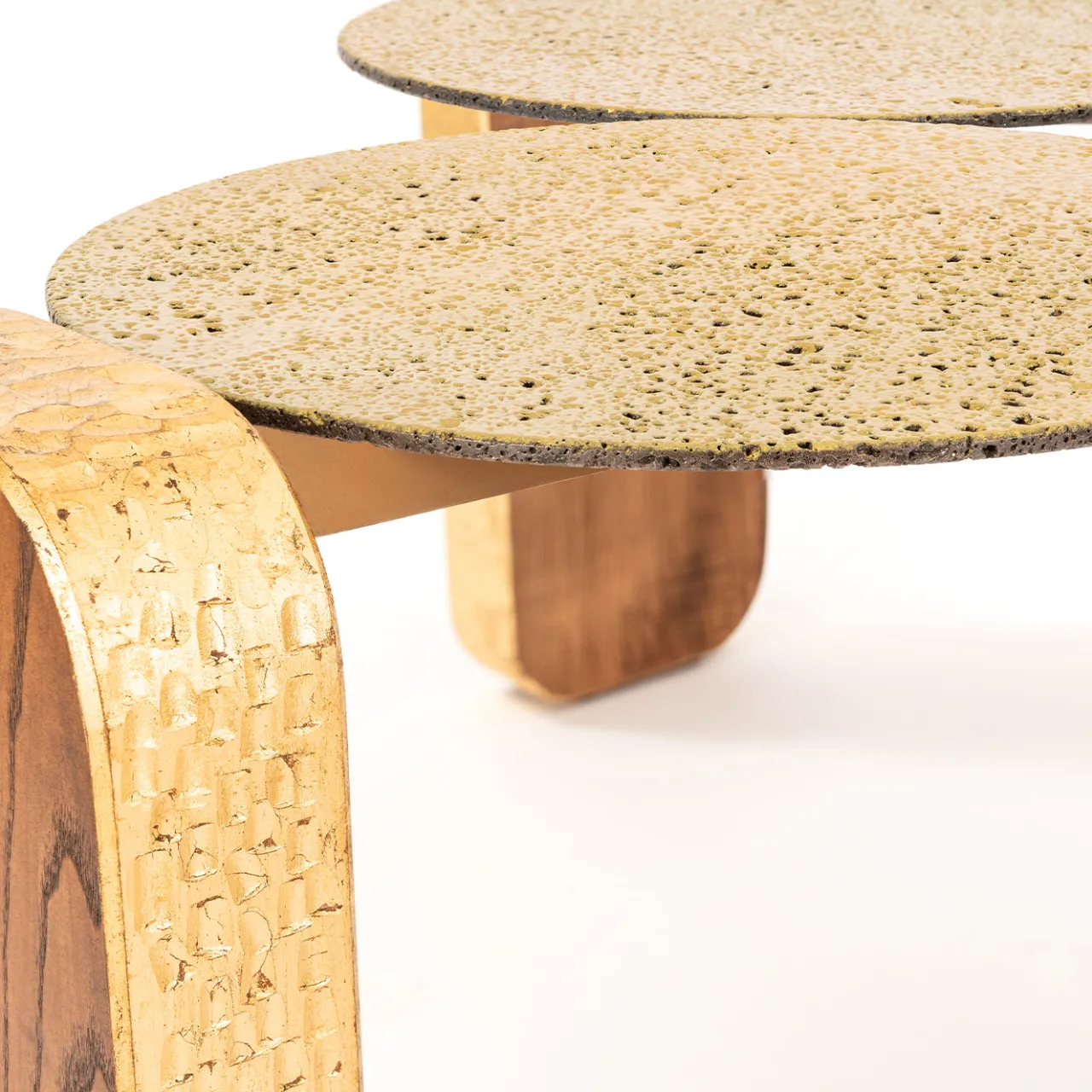 Davide Palardi Coffee Tables<Oromare Gold Lava Stone Coffee Table