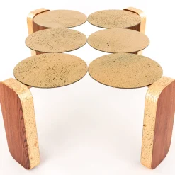 Davide Palardi Coffee Tables<Oromare Gold Lava Stone Coffee Table