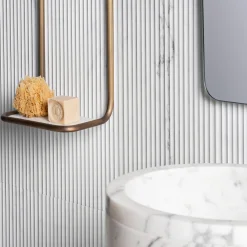 Luce Di Carrara Shelves<Oscar Brass & Marble Shelf