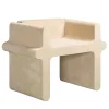 Giobagnara Stools<Ossicle Beige Leather Stool N. 2