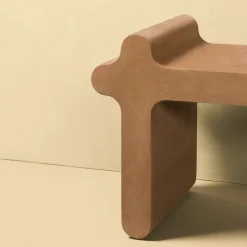 Giobagnara Benches<Ossicle Brown Leather Bench N. 1