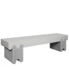 Giobagnara Benches<Ossicle Gray Leather Bench N. 2