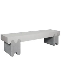 Giobagnara Benches<Ossicle Gray Leather Bench N. 2
