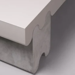 Giobagnara Benches<Ossicle Gray Leather Bench N. 2