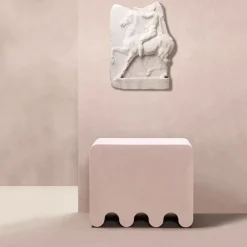 Giobagnara Stools<Ossicle Pink Leather Stool