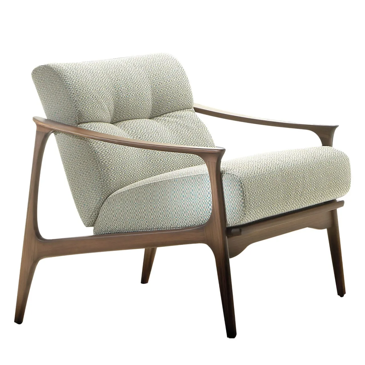 Morello Gianpaolo Lounge Chairs<Ostuni Beige & Azure Lounge Chair