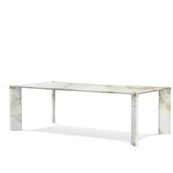Ghidini 1961 Dining Tables<Ottanta Rectangular Calacatta Gold Dining Table by L. Bozzoli