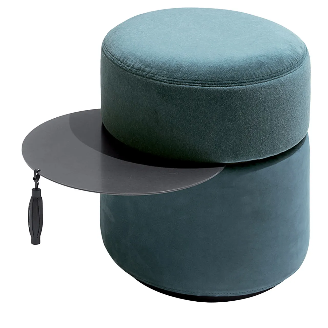 Giorgetti Ottomans & Poufs<Otto Pouf with Tabletop
