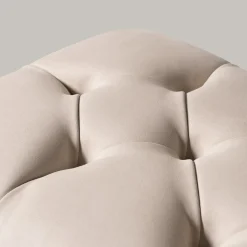 Mantellassi 1926 Ottomans & Poufs<Ottoman light brown and off white capitonnè pouf