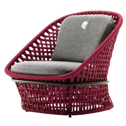 Giorgio Collection Outdoor Chairs & Stools<Outdoor Amaranth Occasional fabric Chair