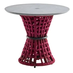 Giorgio Collection Outdoor Coffee Tables<Outdoor Amaranth Side Table With Stone Top