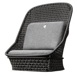 Giorgio Collection Outdoor Chairs & Stools<Outdoor Black High Back Occasional fabric Chair