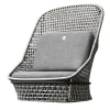Giorgio Collection Outdoor Chairs & Stools<Outdoor Gray High Back Occasional fabric Chair