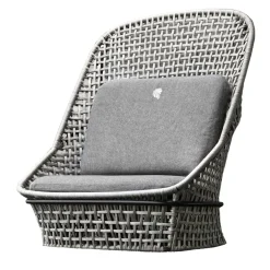 Giorgio Collection Outdoor Chairs & Stools<Outdoor Gray High Back Occasional fabric Chair