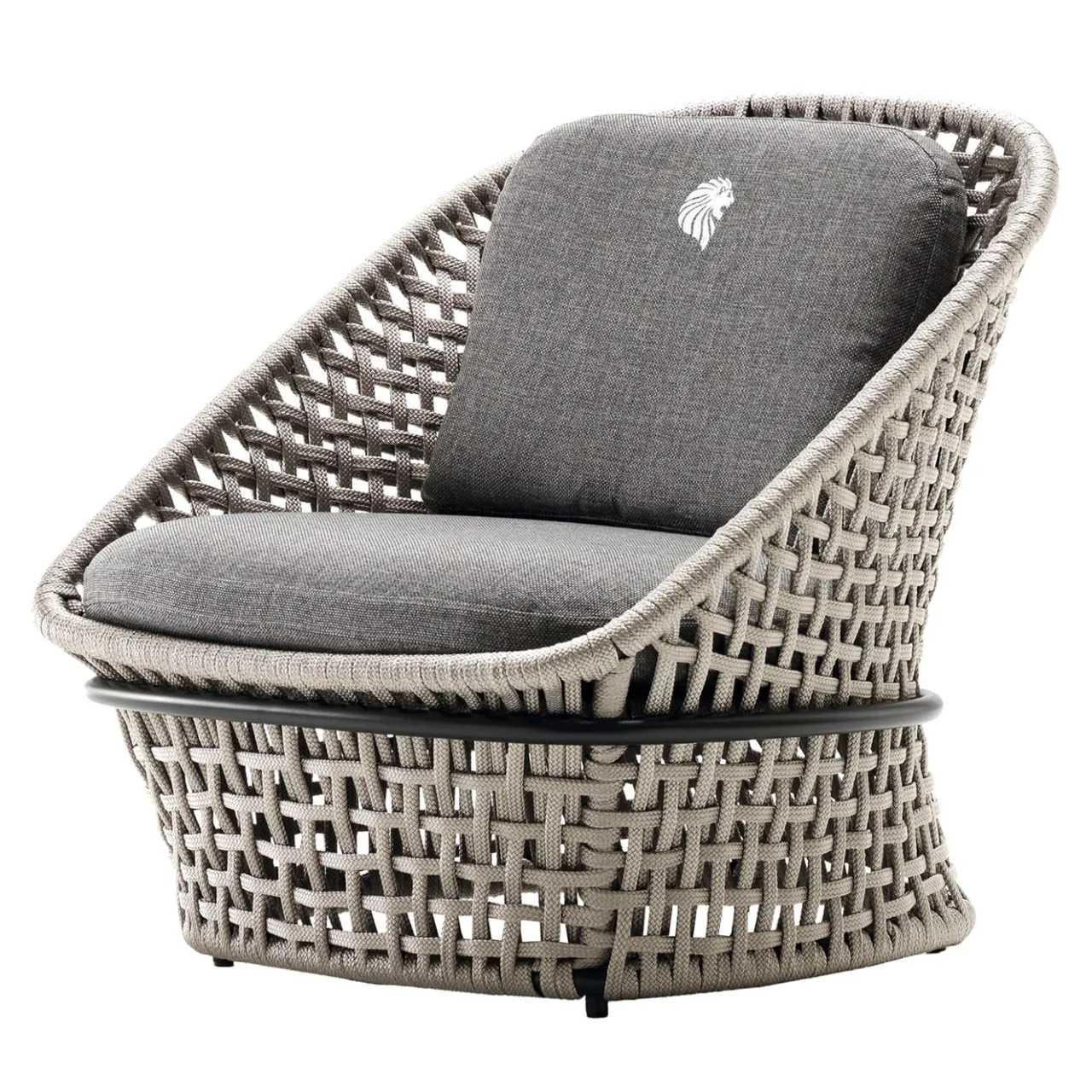 Giorgio Collection Outdoor Chairs & Stools<Outdoor Gray Occasional fabric Chair