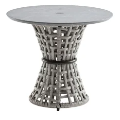 Giorgio Collection Outdoor Coffee Tables<Outdoor Gray Side Table With Stone Top