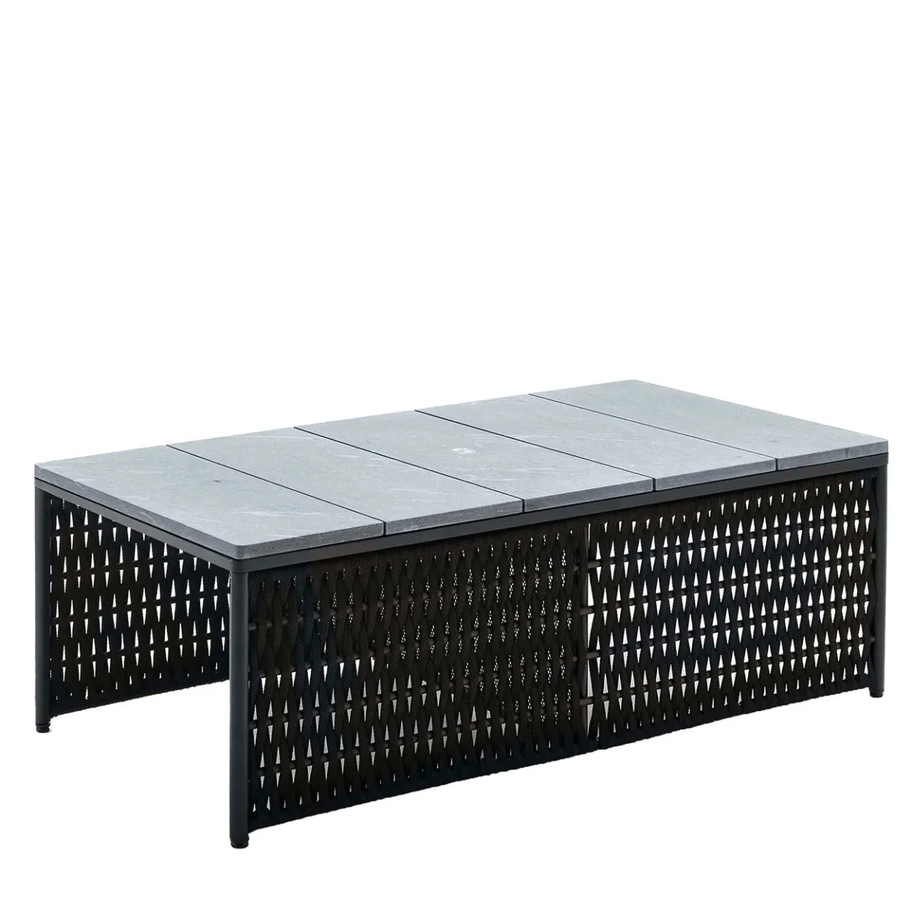 Giorgio Collection Outdoor Coffee Tables<Outdoor Rectangular Cocktail Table With STONE top