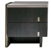 Laura Meroni Nightstands<Outfit Termocotto Oak Bedside Table with Bronze Details