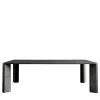 Luce Di Carrara Dining Tables<Overlay Rectangular Black Marble Dining Table