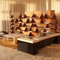 Berdondini 1926 Bookcases<Overlying Arch Bookcase 1967 by Ugo La Pietra