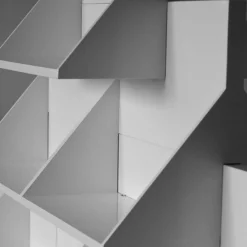Berdondini 1926 Bookcases<Overlying Bookcase in White 1967 by Ugo La Pietra