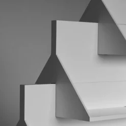 Berdondini 1926 Bookcases<Overlying Bookcase in White 1967 by Ugo La Pietra
