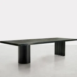 Somaschini Dining Tables<Ozark Black Belvedere Marble Rectangular Table by Dainelly Studio