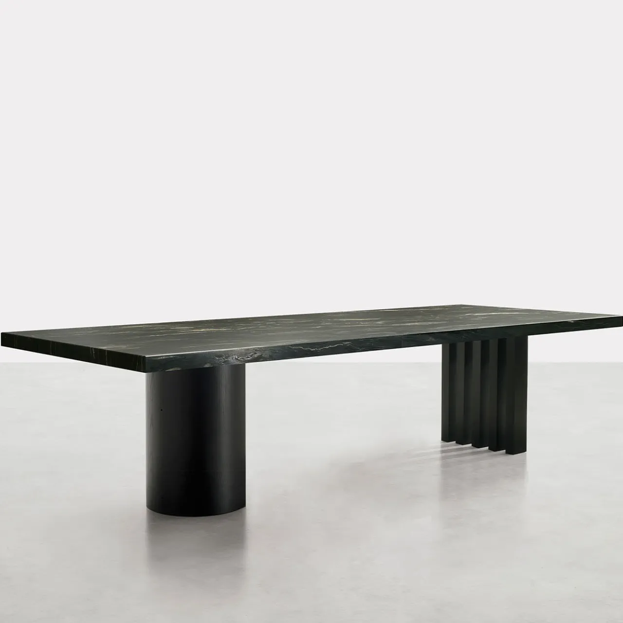 Somaschini Dining Tables<Ozark Black Belvedere Marble Rectangular Table by Dainelly Studio