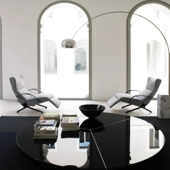 Tecno Spa Chaises<P40 Gray Lounge Armchair by Osvaldo Borsani