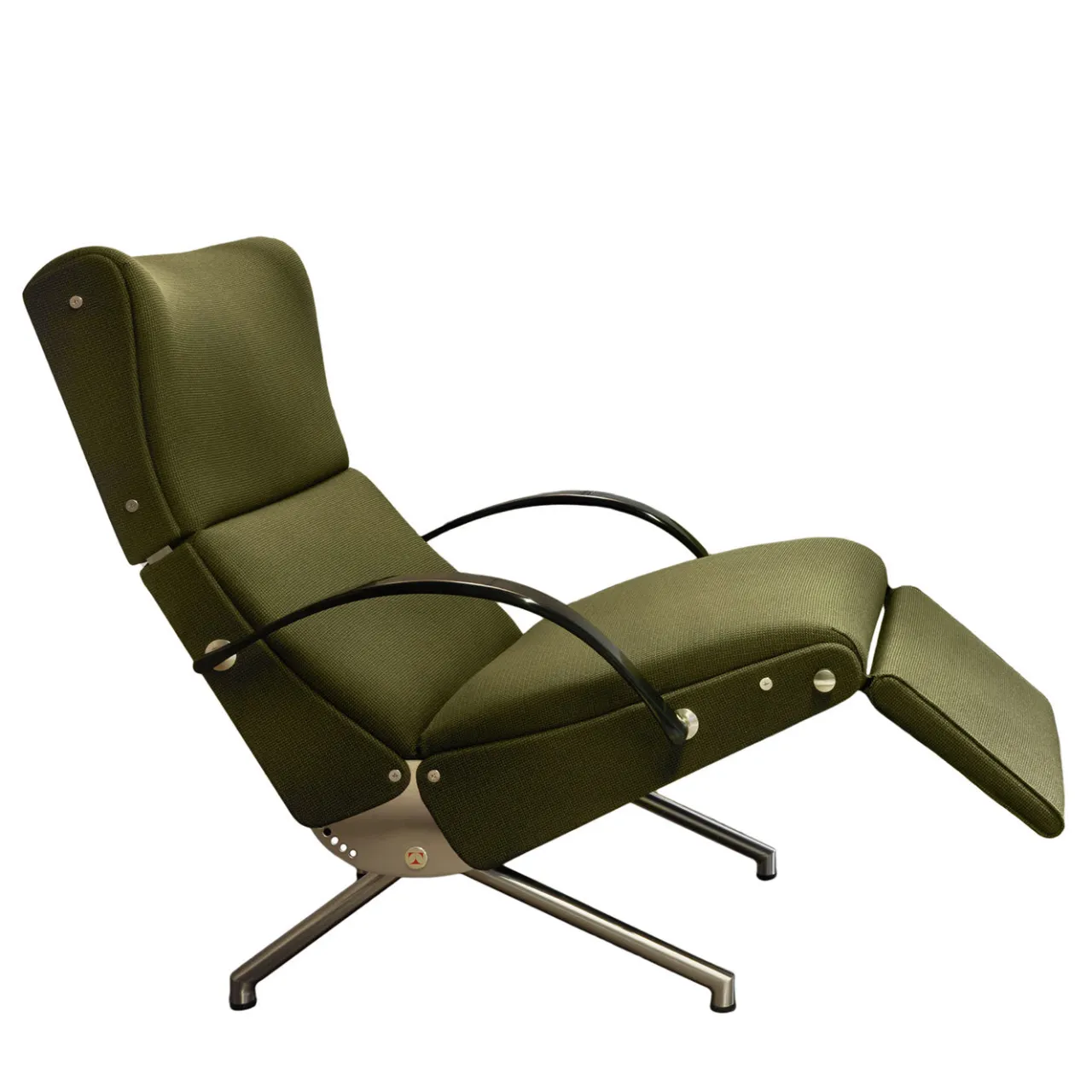 Tecno Spa Chaises<P40 Green Lounge Armchair by Osvaldo Borsani