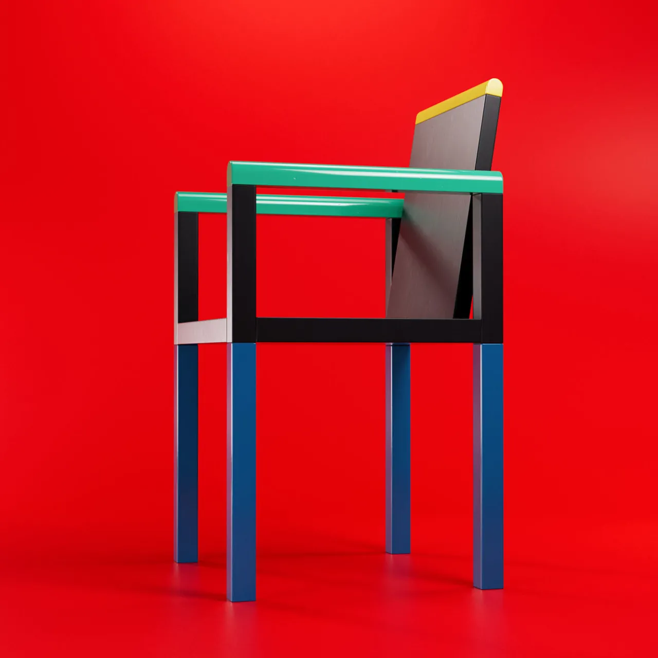 Memphis Chairs<Palace Chair by George Sowden - Milano