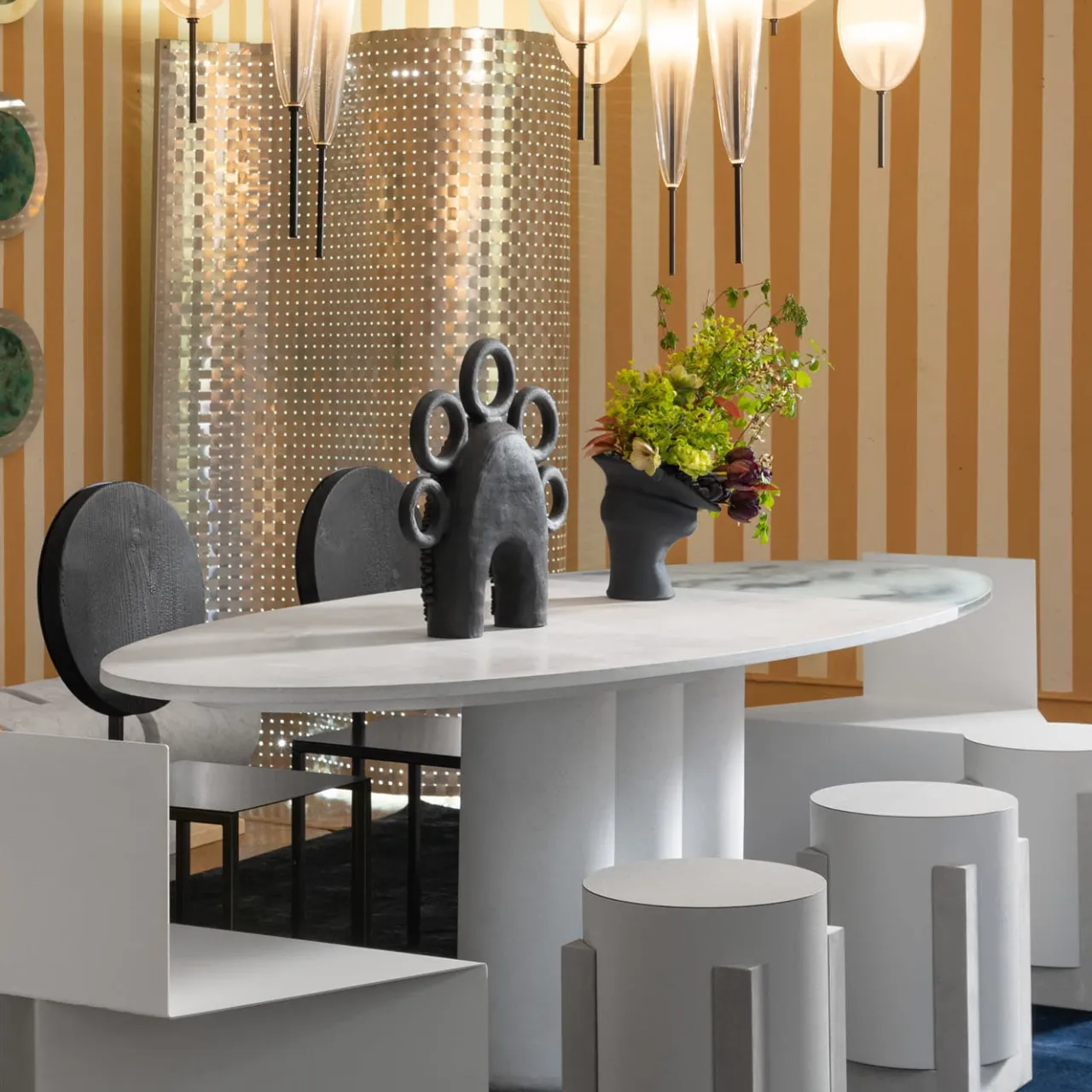 Giobagnara Stools<Palazzo Ivory Stool