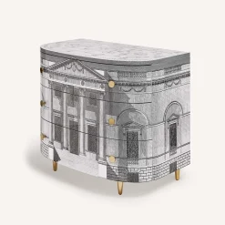 Fornasetti Dressers<Palladiana Curved Chest of Drawers