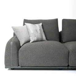 Mantellassi 1926 Sofas<Paloma anthracite gray sofa with chaise longue