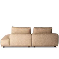Mantellassi 1926 Sofas<Paloma Beige Fabric Sofa with Chaise Longue and Free Side