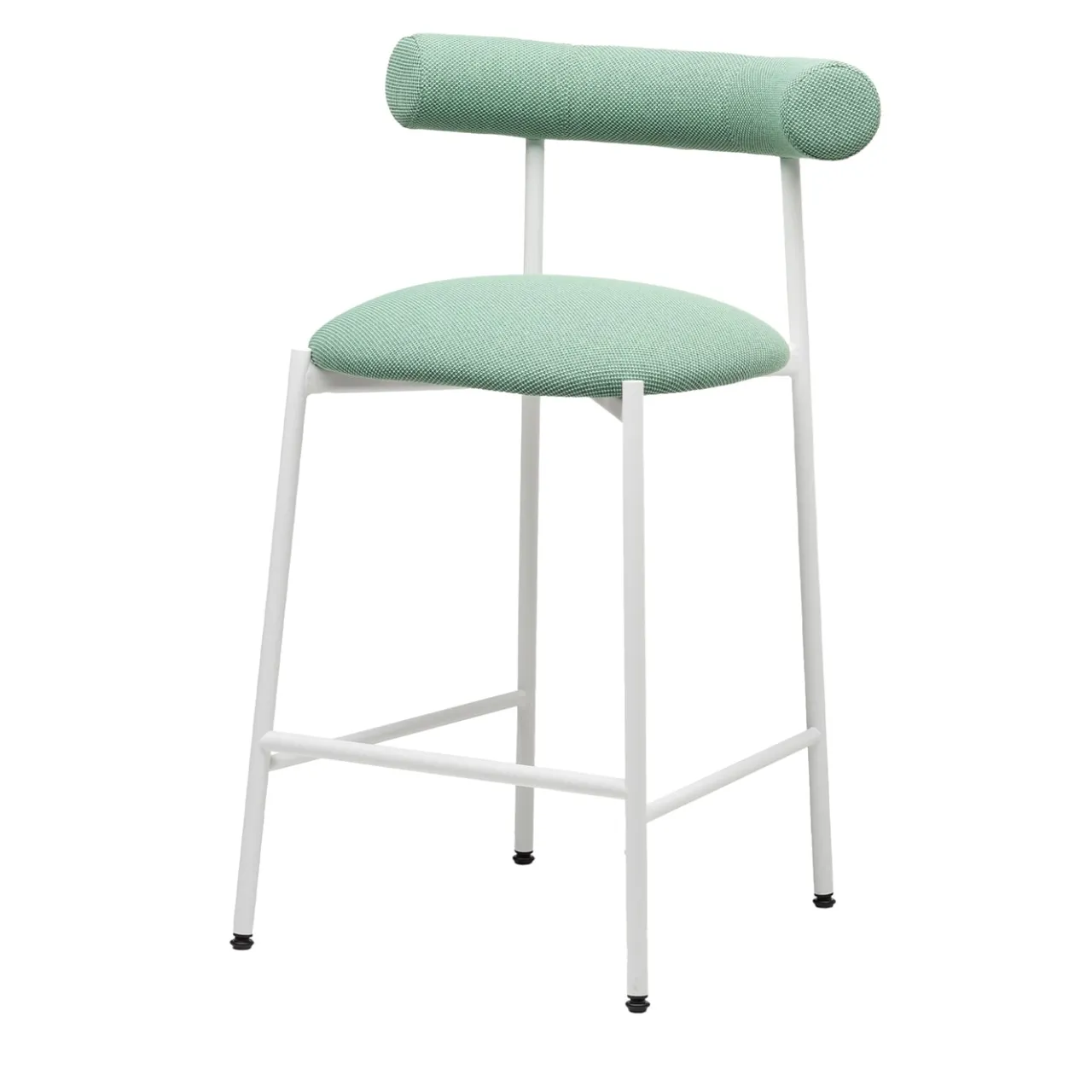 Chairs & More Bar Stools<Pampa SG-65 Low Sage-Green & White Stool by Studio Pastina