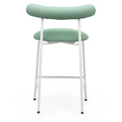 Chairs & More Bar Stools<Pampa SG-65 Low Sage-Green & White Stool by Studio Pastina