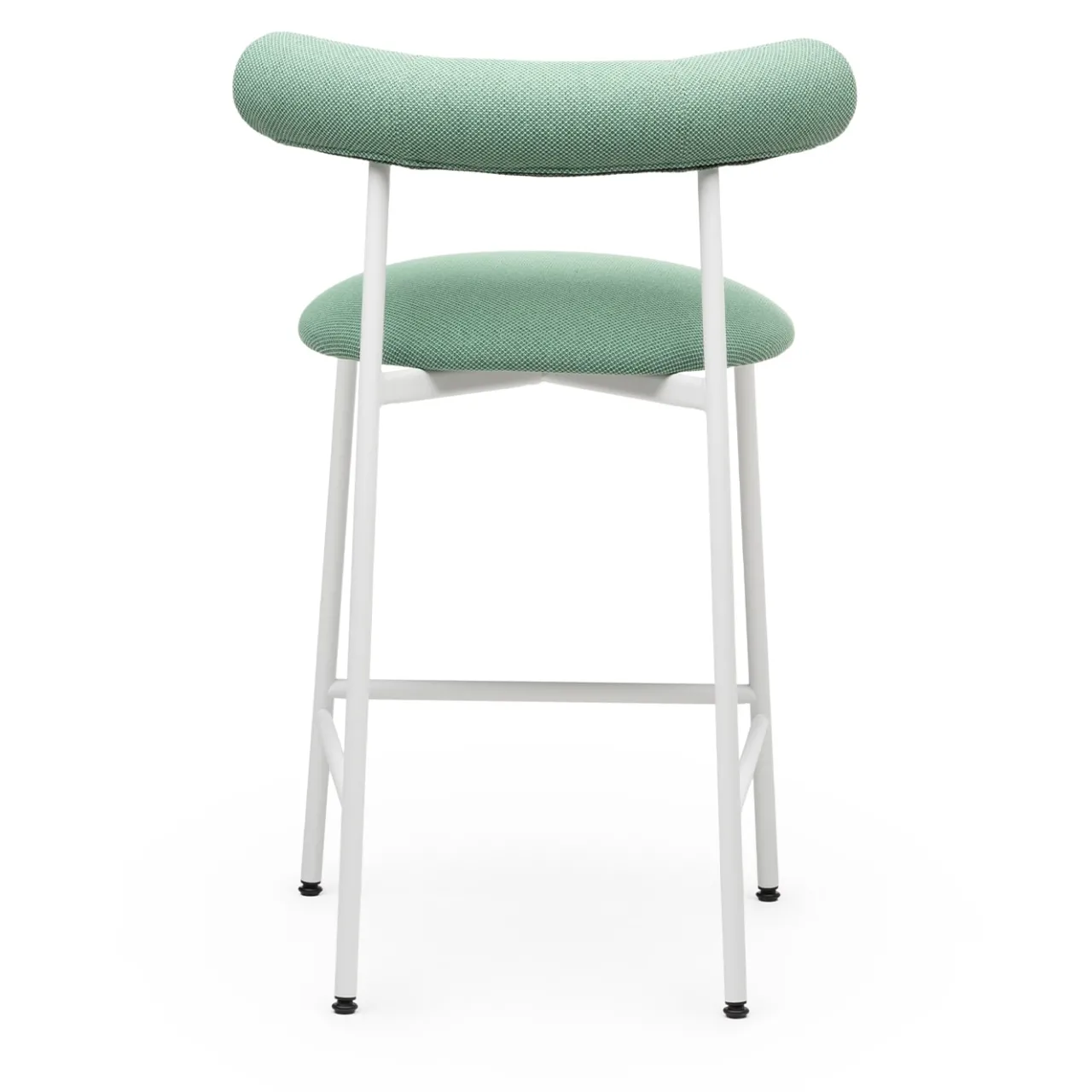 Chairs & More Bar Stools<Pampa SG-65 Low Sage-Green & White Stool by Studio Pastina
