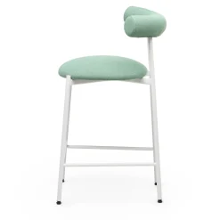 Chairs & More Bar Stools<Pampa SG-65 Low Sage-Green & White Stool by Studio Pastina