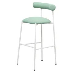 Chairs & More Bar Stools<Pampa SG-80 Sage-Green & White Stool by Studio Pastina