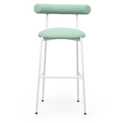 Chairs & More Bar Stools<Pampa SG-80 Sage-Green & White Stool by Studio Pastina