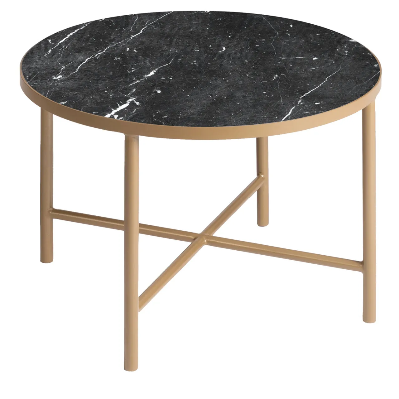 La Sartoria del Marmo by Lombardi Marmi Coffee Tables<Panarea Black Marquinia Round Coffee Table