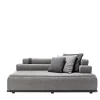 Exteta Sofas<Panarea Gray Dormeuse by Massimo Castagna