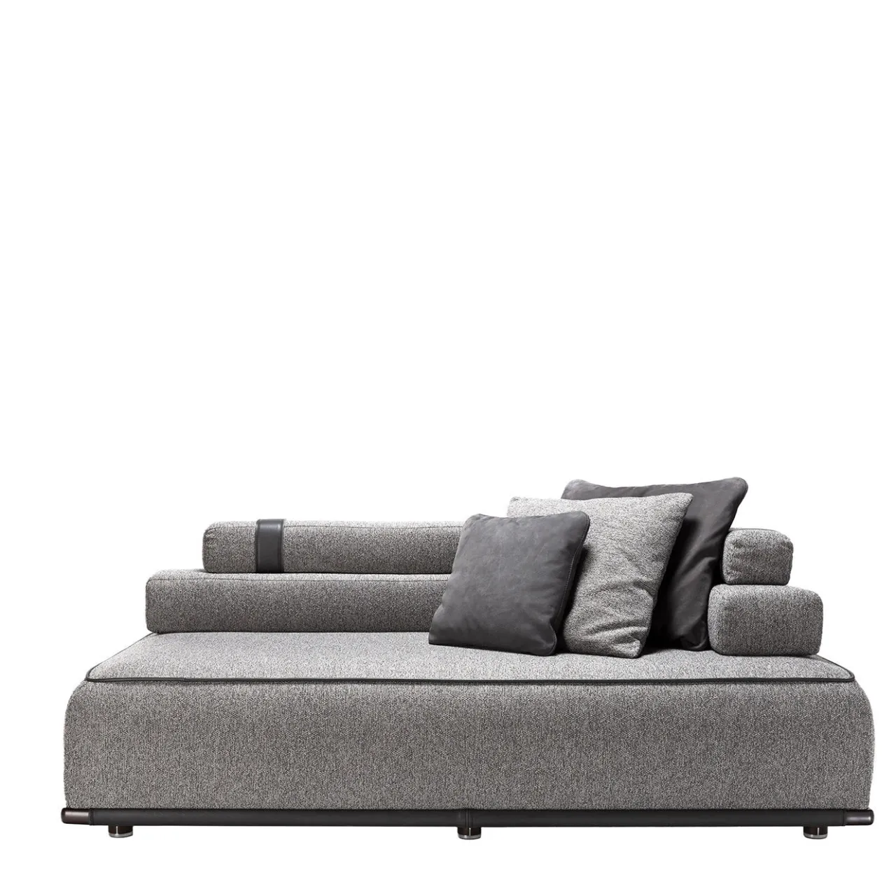 Exteta Sofas<Panarea Gray Dormeuse by Massimo Castagna